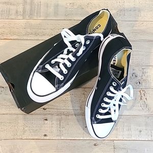 NIB Converse All Star Ox Black Mens 9 Womens 11